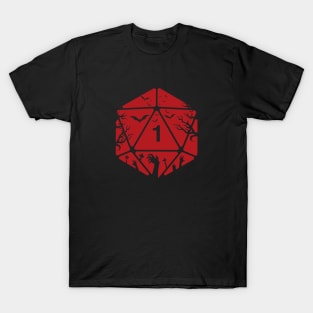 Dungeon Armory Halloween Special Spooky Polyhedral D20 Dice T-Shirt